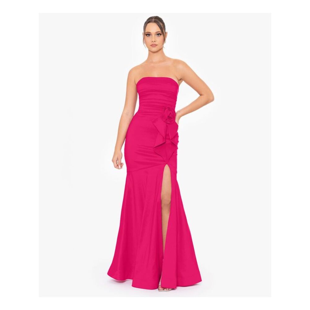 BLONDIE NITES Pink Sleeveless Full-Length Dress 0